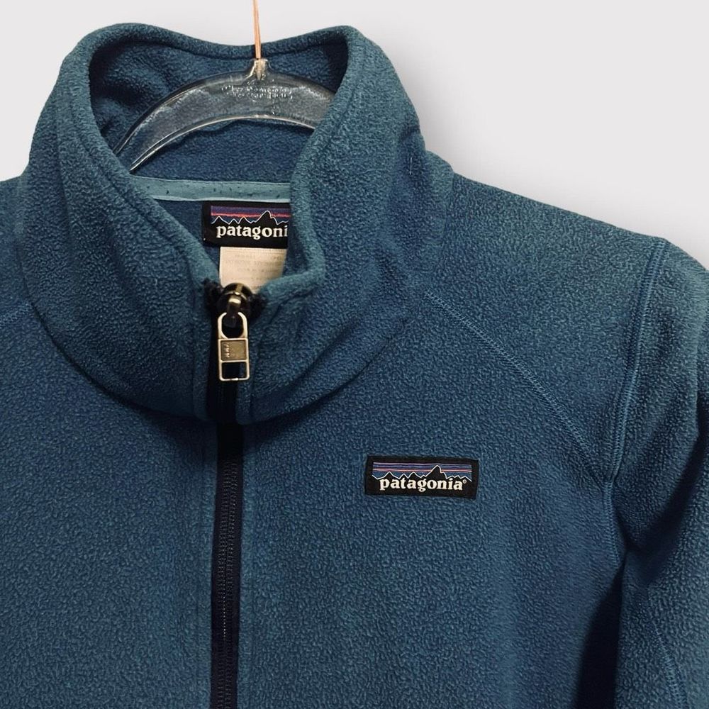 Patagonia Emmilen Fleece Jacket Small Blue Womens Sweater Full Zip Cozy Layering - Picture 4 of 4